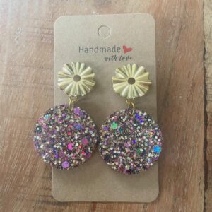 Boucle d'oreilles rondes